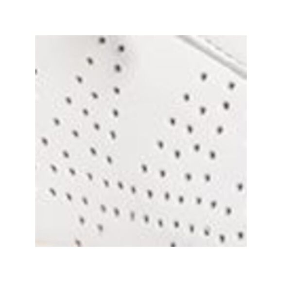 NWT P448 Womens White Mixed Media John Round Toe Leather Sneakers Shoes 40 - Picture 4 of 5